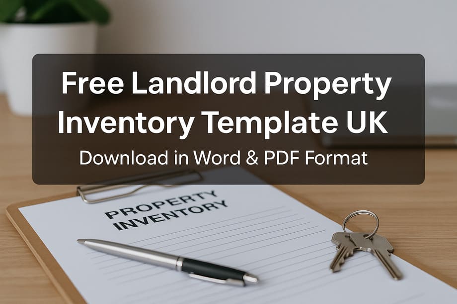 Free Landlord Property Inventory Template UK (Word & PDF Download)