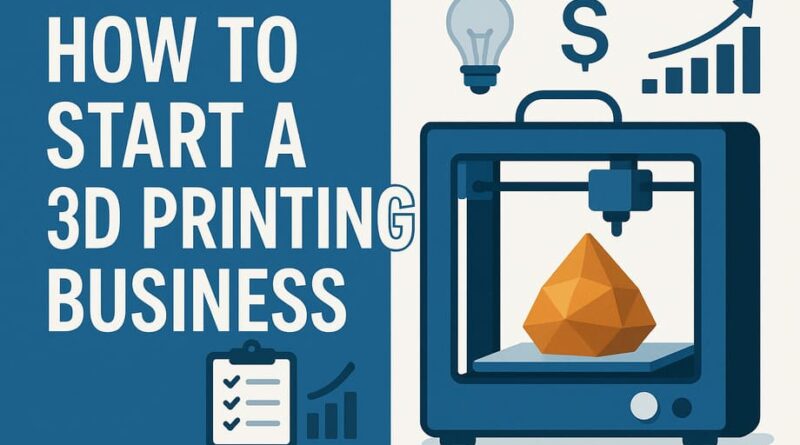 how to start a 3d printing business