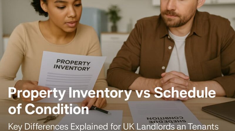 property inventory vs schedule of condition