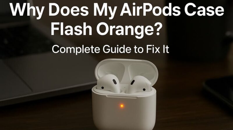 why does my airpods case flash orange complete guide to fix it